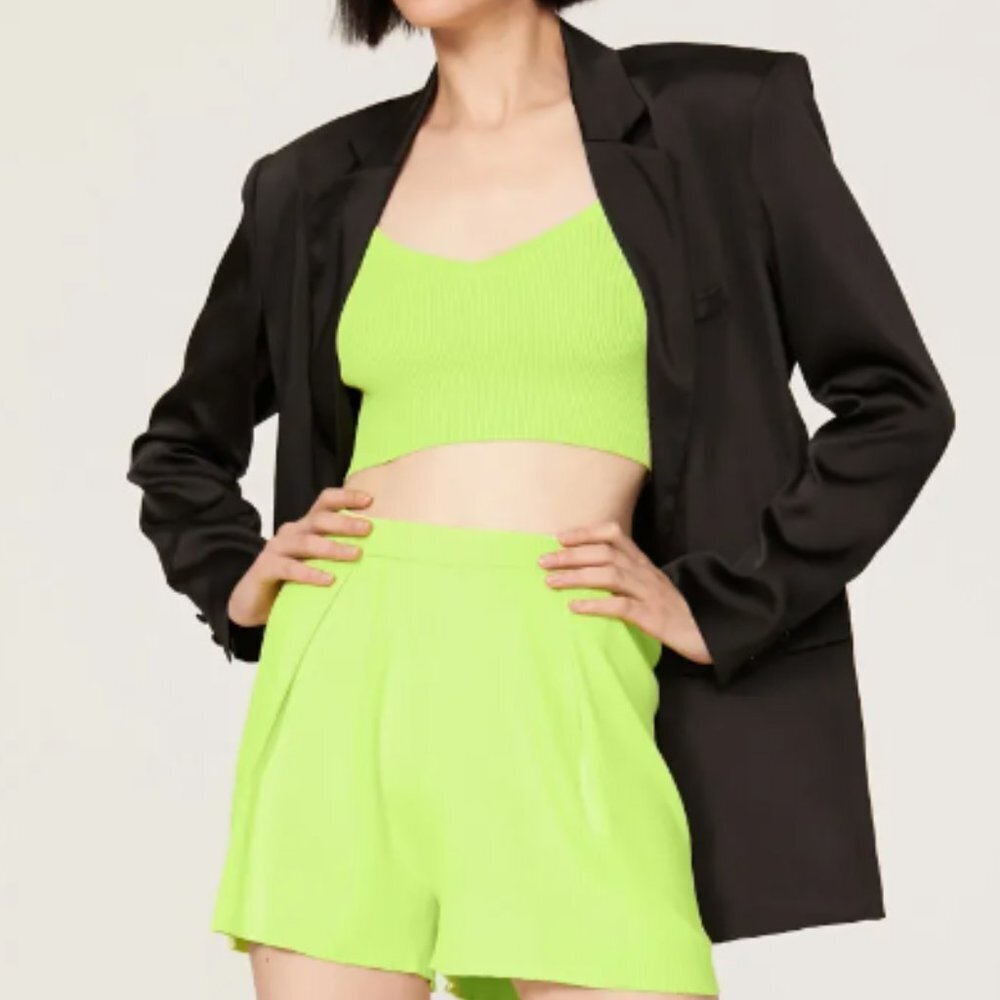 LAPOINTE Green Cropped Tank size medium